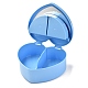 Cajas de joyas de plástico de corazón OBOX-F006-09C-4
