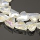 Faceted Heart Electroplate AB Color Plated Glass Beads Strands EGLA-P001-AB01-2