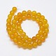 Natural Agate Beads Strand G-L083-8mm-M-4
