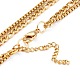 304 Stainless Steel Double Layer Necklaces NJEW-M181-24G-4