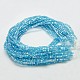 Electroplate Glass Beads Strands EGLA-D018-8x8mm-41-2