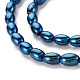 Chapelets de perles en verre opaque électrolytique EGLA-T020-11-C07-3