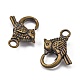Tibetan Style Alloy Lobster Claw Clasps TIBE-T002-25AB-NR-3