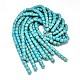 Drum Synthetic Turquoise Beads Strands G-N0140-15-12x12mm-2