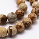 Chapelets de perles en jaspe avec images naturelles G-D840-47-6mm-3
