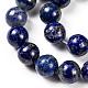 Lapis lazuli naturale perle tonde fili G-I181-09-10mm-3