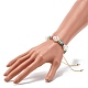 Bracelet en perles tressées imitation perle pour fille femme BJEW-JB07156-3
