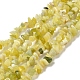 Citron naturel puce de jade brins de perles X-G-M205-22-1