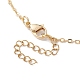 Brass Chains Macrame Pouch Empty Stone Holder for Pendant Necklaces Making NJEW-JN04475-02-6