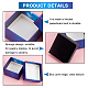 SUPERFINDINGS 24Pcs Square Starry Sky Blue Cardboard Paper Jewelry Box Gift Case with Sponge Pad Inside for Small Necklace Ring Earring Anniversaries Weddings Birthdays CBOX-BC0001-40A-7