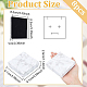 BENECREAT 8 Pack White Marble Effect Square Cardboard Jewellery Pendant Boxes Gift Boxes with Sponge Insert CBOX-BC0001-20-2