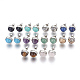 Natural & Synthetic Gemstone Stud Earrings EJEW-F162-H-1