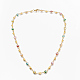 Colliers de perles en émail de fer NJEW-S387-03-2