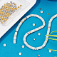 Nbeads 167pcs perles heishi fleur naturelle amazonite pour la fabrication de bijoux à bricoler soi-même DIY-NB0006-35-4