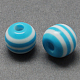 Round Striped Resin Beads RESI-R158-10mm-05-1