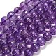 Natürlichen Amethyst Perlen Stränge&nbsp;G-H329-D01-8mm-B-2