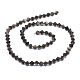 Naturale perle di ossidiana fili G-E569-D09-2