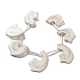 Chapelets de perles de coquillage naturel BSHE-M034-01-3