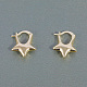 Серьги-кольца из латуни с пятью звездами FT9728-2