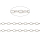 Cadenas tipo cable de plata de ley 925 con baño de rodio STER-F052-14P-2