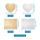 4 set 4 puzzle di artigianato a trasferimento termico con pressa a caldo in carta di stile DIY-TA0003-59-7