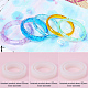 PandaHall 6 Pcs 6 Sizes Silicone Bangle Mold Clear Round Bracelet Jewelry Casting Resin Mould AJEW-PH0016-23-2