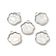 Natural White Shell Paw print Charms BSHE-Z003-10A-P-2
