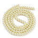 Baking Painted Pearlized Glass Pearl Round Bead Strands HY-Q003-6mm-21-5