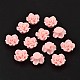 パールピンクのバラの花の樹脂ビーズ  24x13mm  穴：1.5mm X-RESI-B3244-A118-2