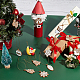Gorgecraft weihnachtsthema plastikanhänger dekorationen HJEW-GF0001-11-7