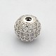 Perles de zircone cubique de grade AAA de micro pave KK-E711-116-6mm-P-NR-1