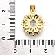 Латунные микро проложить кубического циркония подвески KK-K401-34G-01-3