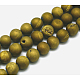 Galvanisieren natürliche Achat runde Perle Stränge G-M171-8mm-03-1