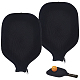 布製テニスラケットカバーバッグ  ジッパー付き  ブラック  305x210x20mm AJEW-WH0007-16-1