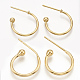 Brass Stud Earring Findings KK-T020-105G-1