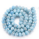 Opaque Baking Painted Glass Beads Strands EGLA-N006-010A-B01-2