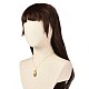 Collier pendentif en jaspe impérial naturel en forme de larme pour fille femme NJEW-JN03705-4