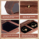 Aufbewahrungsboxen für Eheringe aus Holz mit 2 Steckplatz CON-WH0087-42C-4