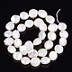 Hebras de perlas keshi de perlas barrocas naturales PEAR-Q004-16-1-2