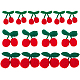 かぎ針編み 14 個 3 スタイル 3d 桜飾りアクセサリー  綿糸編みフルーツ  レッド  42.5~59x33~50x14~22mm DIY-FG0004-11-1