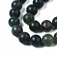 Chapelets de perles en agate mousse naturelle G-T106-019-3