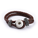 Création de bracelet avec pression en cuir AJEW-R022-10-2
