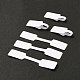 Rectangle Jewelry Display Sticker Self-adhesive Paper, Ring Jewelry Tags, White, 6x1.2cm