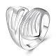 Graceful Brass Hollow Wide Band Rings for Women RJEW-BB10473-7-1