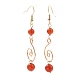 Natural Mixed Stone Dangle Earrings EJEW-JE05095-4