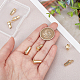 CHGCRAFT 8Pcs 18K Real Gold Plated Coffee Charms Coffee Cup with Word for DIY Jewelry Making Finding Kit KK-CA0003-60-3