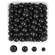 120pcs 4 brins de perles de pierre noire synthétique de style G-SZ0001-24-1