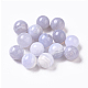 Perles en agate de dentelle bleue naturelle G-L533-20-1