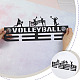 SUPERDANT Volleyball Medal Holder Women's Volleyball Medals Display Black Iron Wall Mounted Hooks for 60+ Hanging Medal Rack Display Competition Medal Holder Display Wall Hanging ODIS-WH0022-028-3