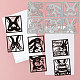 GLOBLELAND 6Pcs Easter Rabbit Silhouette Cutting Dies for Card Making Egg Metal Die Cuts Cutting Dies Template DIY Scrapbooking Embossing Paper Album Craft Decor DIY-WH0309-1645-2
